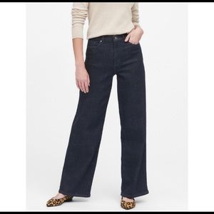 Banana Republic Dark Wash Mid Rise Trouser Jean